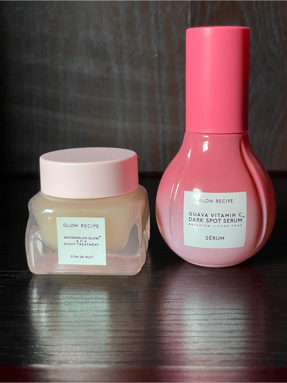 Glow Recipe Watermelon Glow Night Treatment & Guava Vitamin C Glow Serum